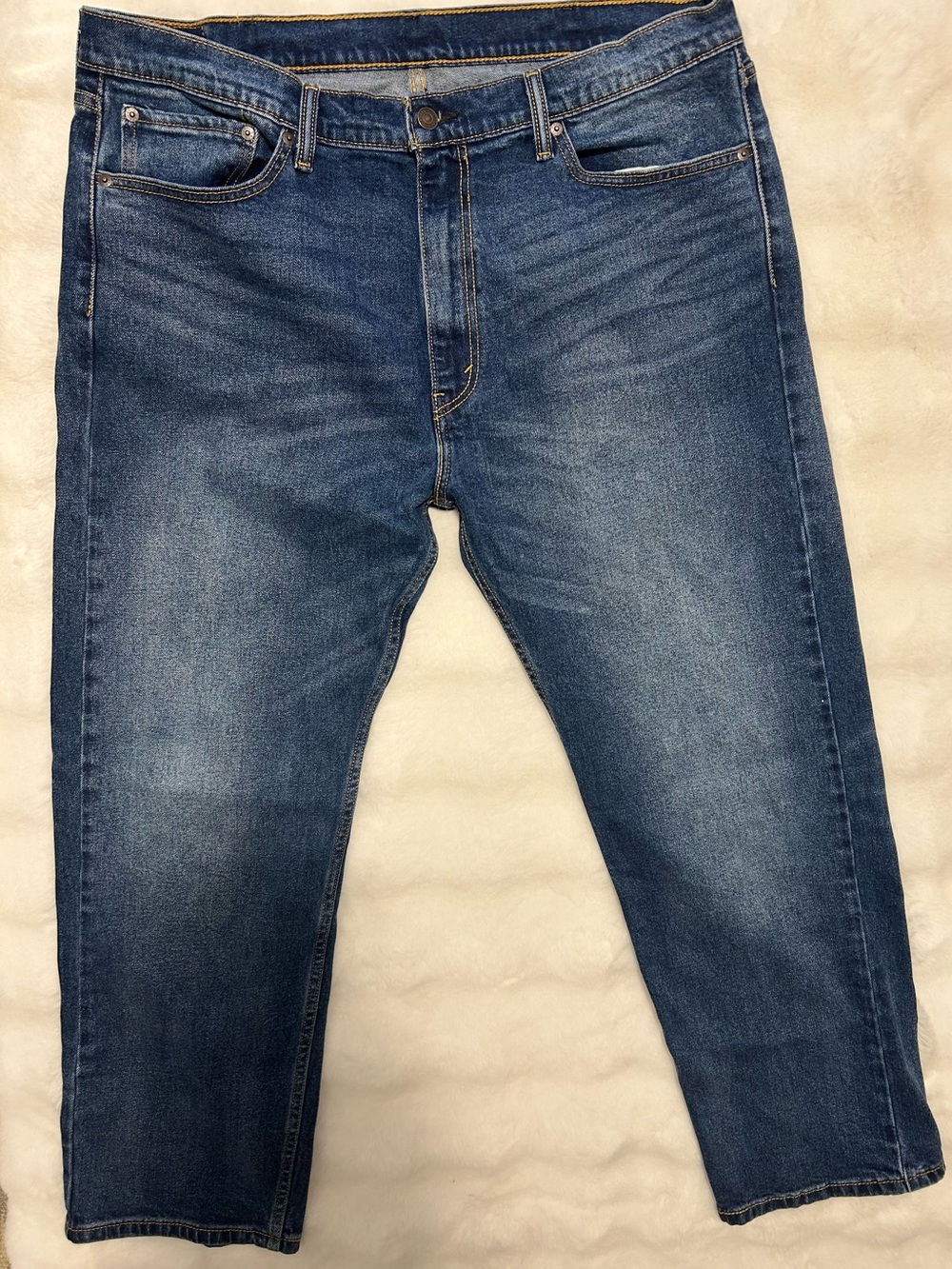 Levi's Medium Wash Blue Straight Jeans